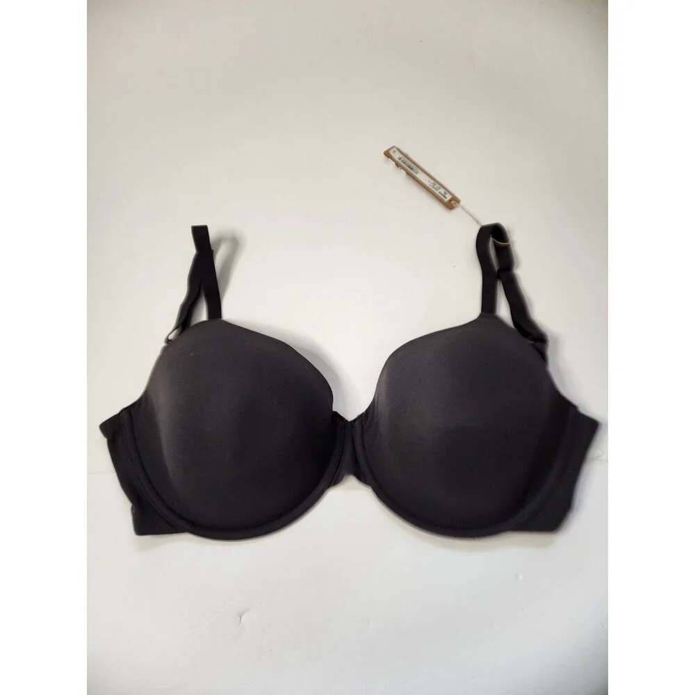 Skims Bra Womens 34DDD Onyx Fits Everybody Demi T-shirt